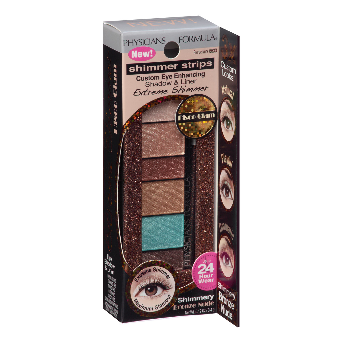 Physicians Formula Shimmer Strips Zestaw cieni do powiek Bronze Nude Eyes 7g