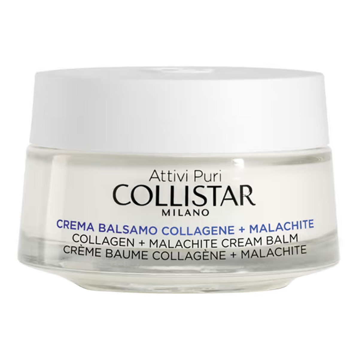 Collistar Attivi Puri Collagen + Malachite Cream Balm Przeciwzmarszczkowy krem-balsam do twarzy z kolagenem i malachitem 50ml