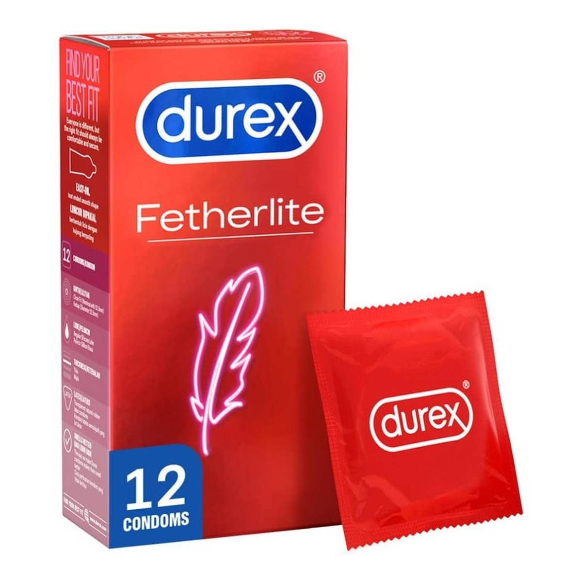 Durex Fetherlite super cienkie prezerwatywy 12szt