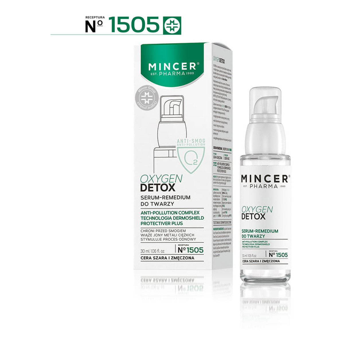 Mincer Pharma Oxygen Detox Serum-remedium anti-radical do twarzy No 1505 30ml