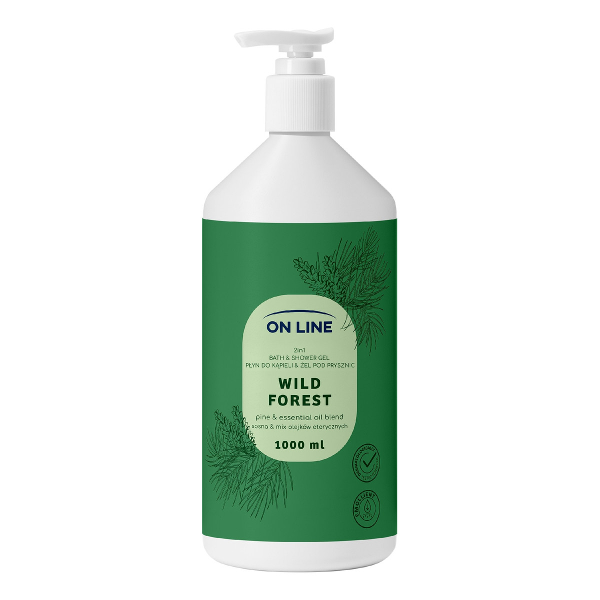 Forte Sweeden ON LINE Płyn do kąpieli i Żel pod prysznic 2w1 wild forest 1000ml