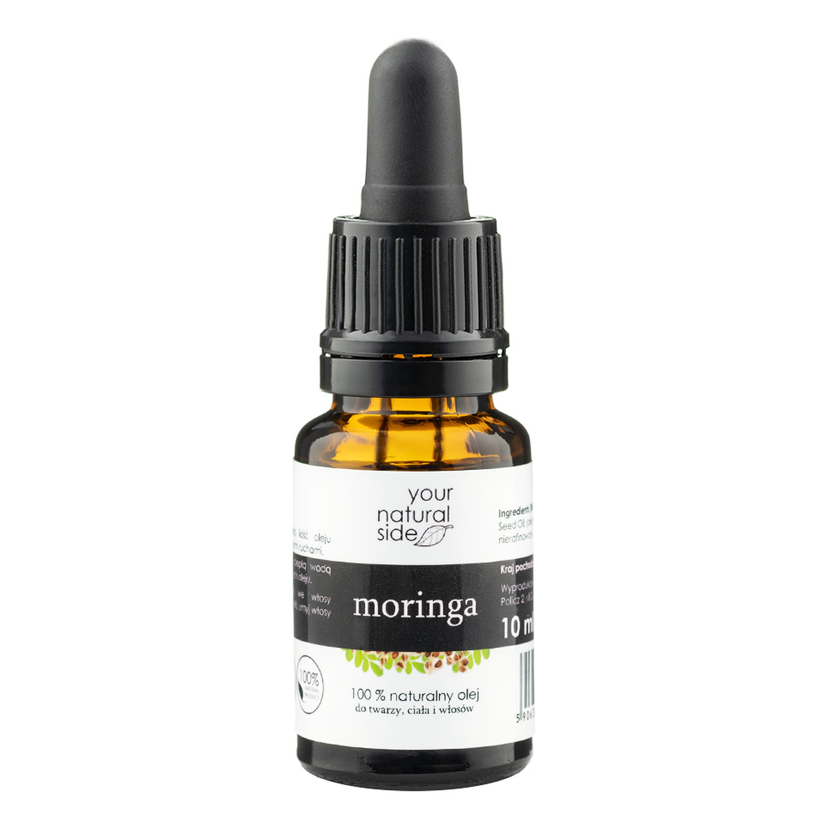 Your Natural Side Naturalny 100% Olej Moringa nierafinowany 10ml
