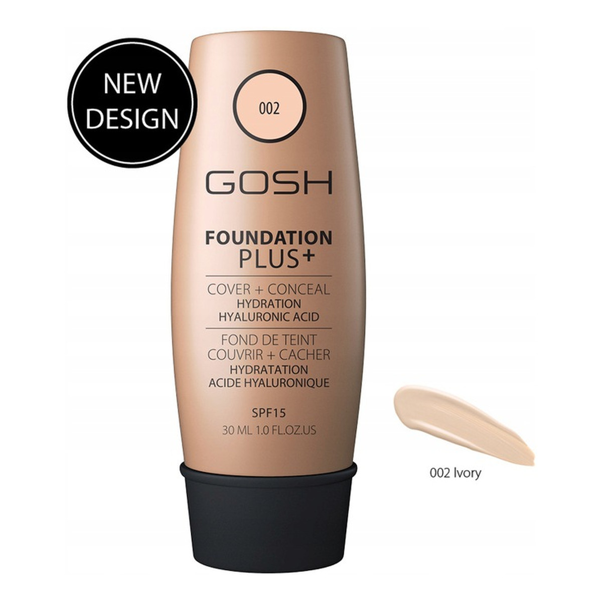 Gosh Foundation Plus kryjąco-korygujący Podkład do twarzy 30ml