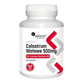 Colostrum wołowe ig 40% 500mg suplement diety 100 kapsułek