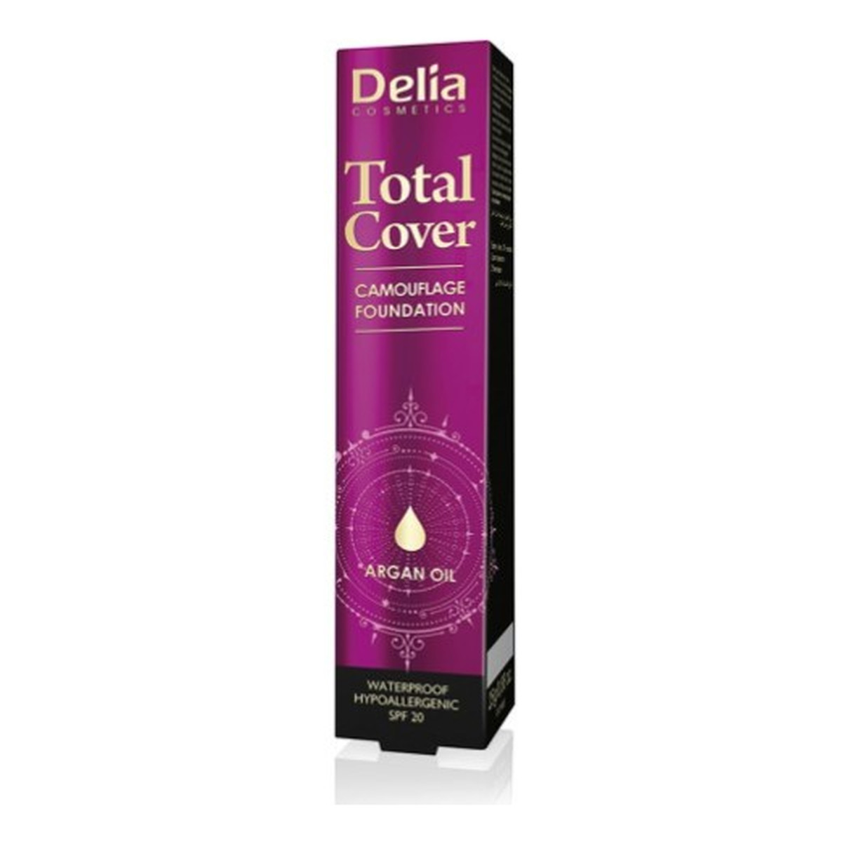 Delia Total Cover Hipoalergiczny podkład kryjący SPF20 25g