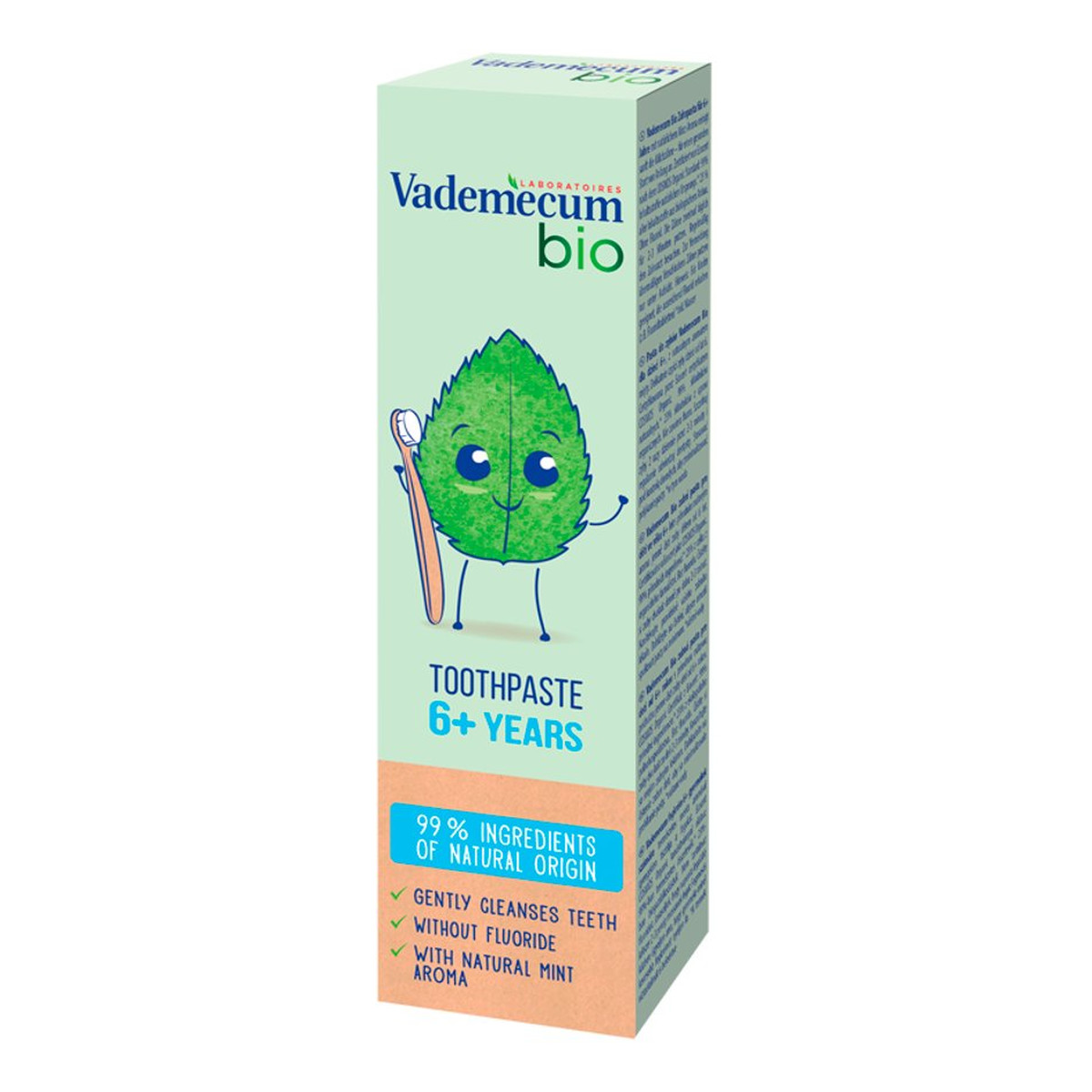 Vademecum Bio kids toothpaste pasta do zębów dla dzieci w wieku 6+ z naturalnym aromatem mięty 50ml