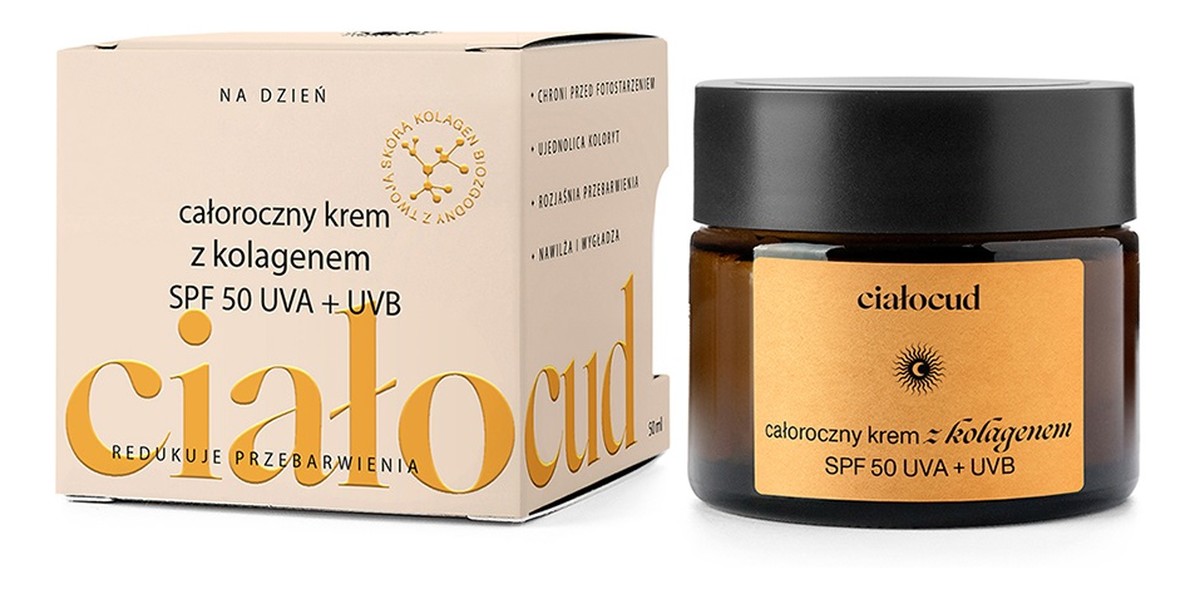 Krem z kolagenem spf50 uva + uvb