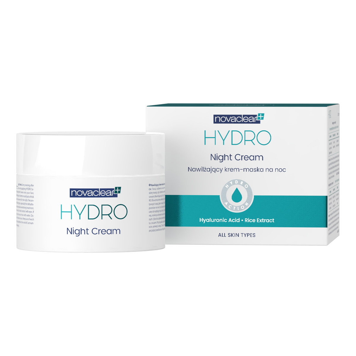 Novaclear Hydro nawilżający krem-maska na noc 50ml