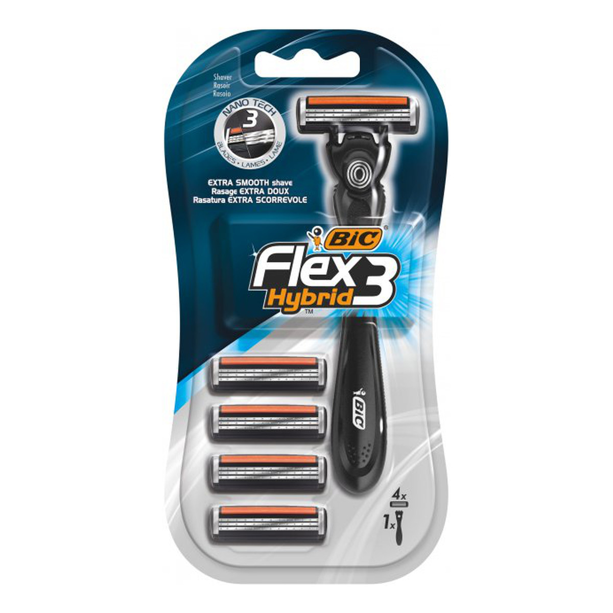 Bic Flex 3 Easy Maszynka do golenia i 4 wymienne wkłady