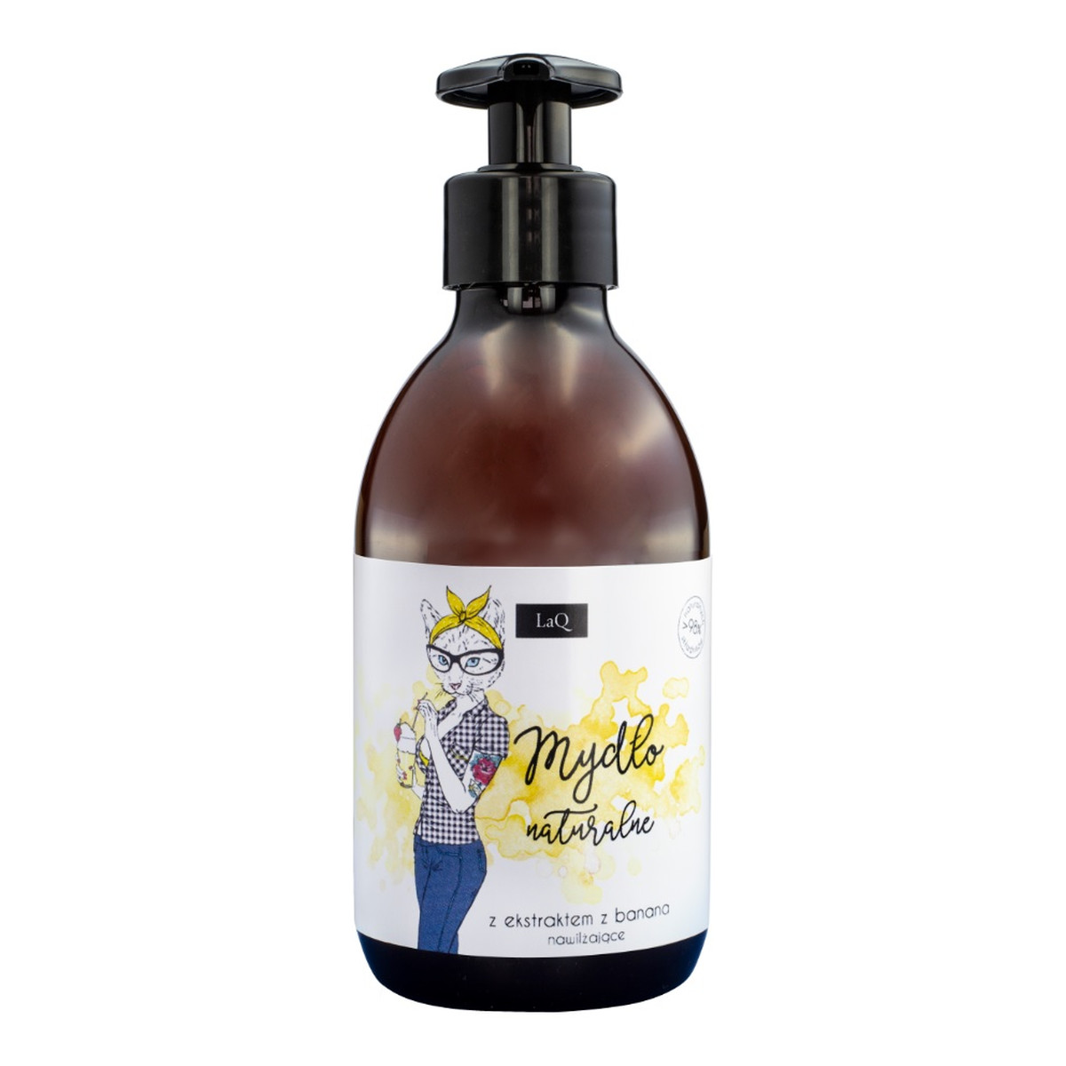 Laq Naturalne mydło w płynie nawilżające ekstrakt z banana 300ml