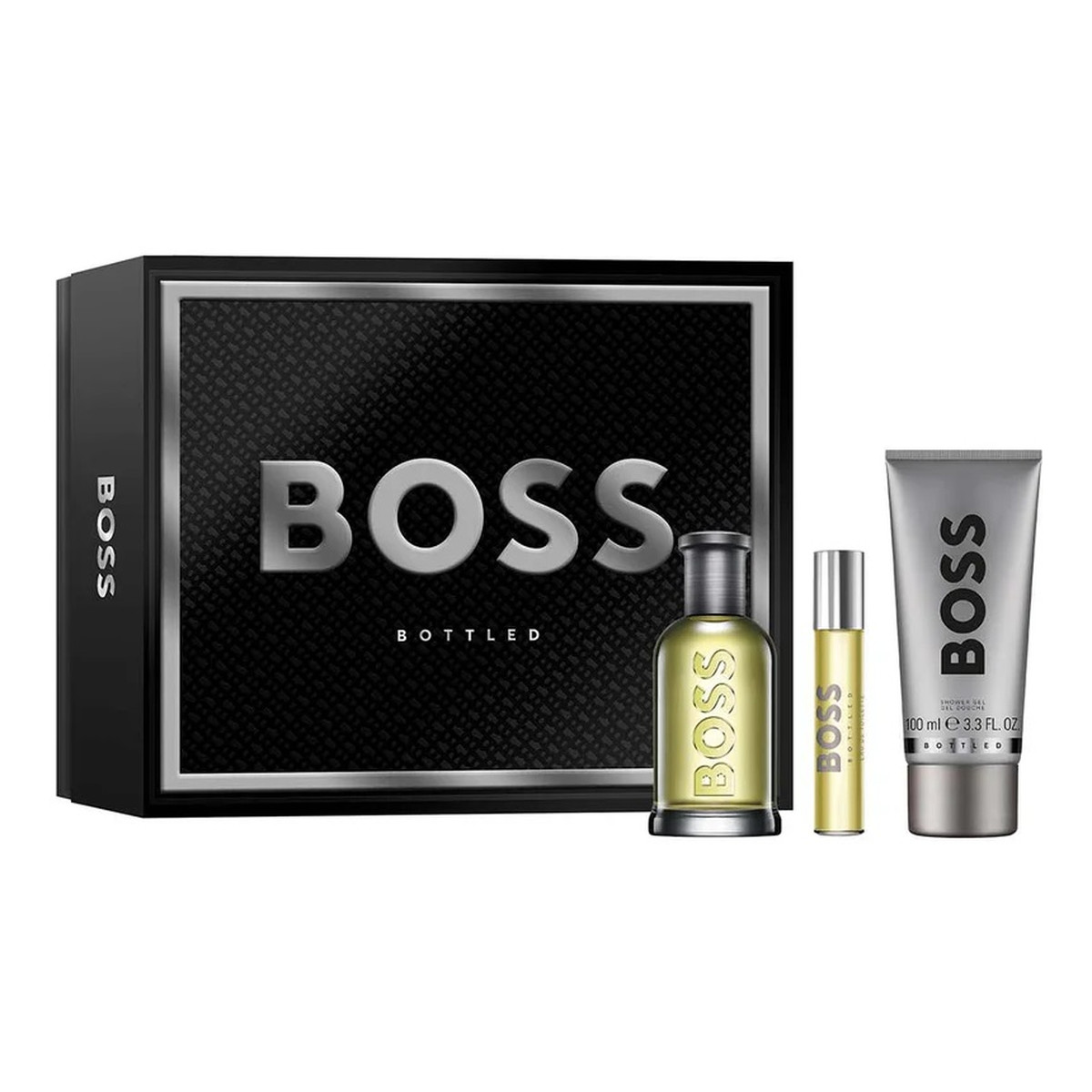 Hugo Boss Bottled Zestaw woda toaletowa spray 100ml + woda toaletowa spray 10ml + żel pod prysznic 100ml