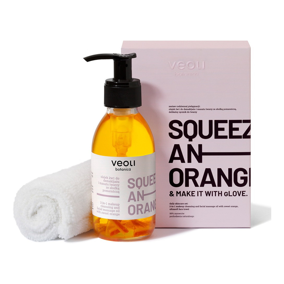 Veoli Botanica Squeeze An Orange olejek do demakijażu i masażu twarzy 132g