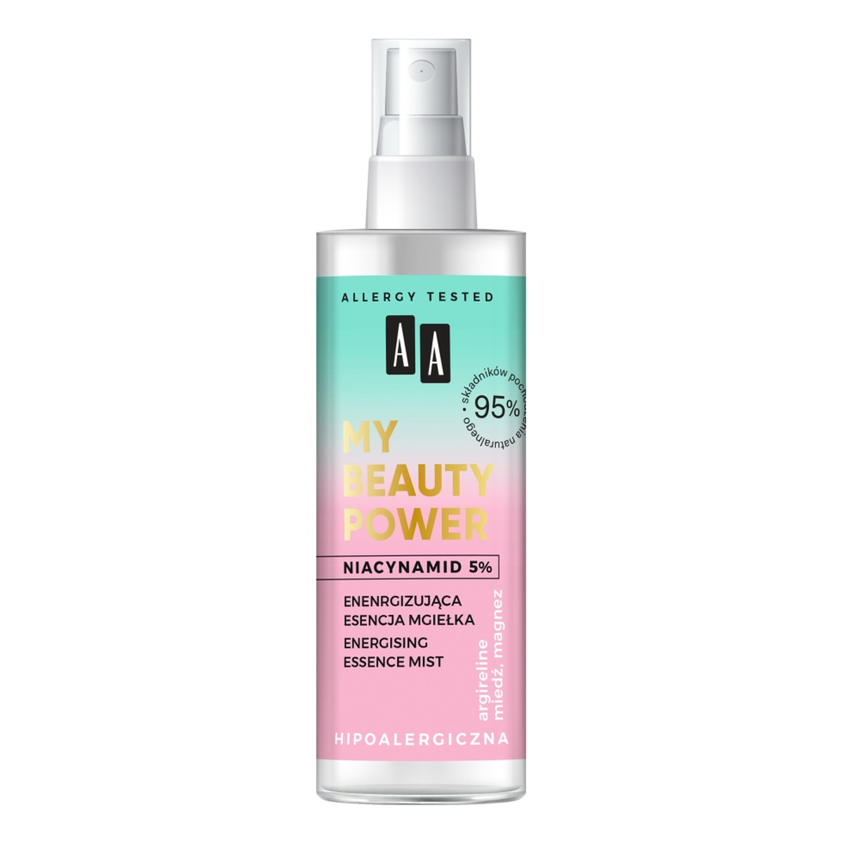 AA My Beauty Power Niacynamid 2.5% Energizująca esencja-mgiełka do twarzy 100ml