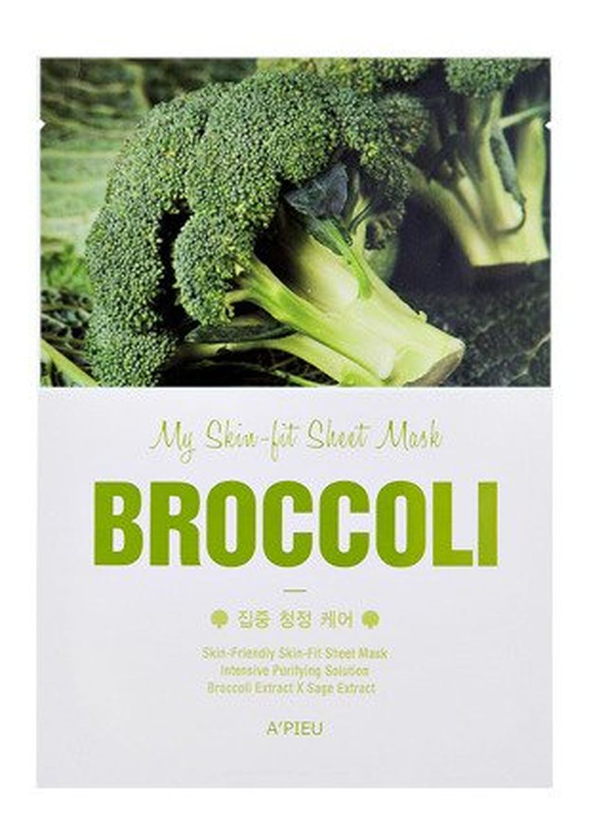 Wygładzająco-Oczyszczająca Maseczka W Płachcie Broccoli