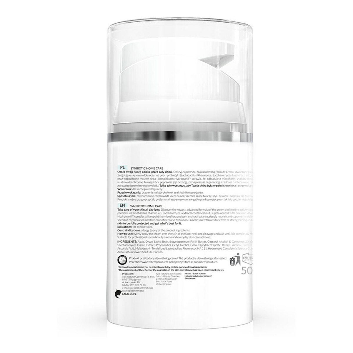 Apis Synbiotic Home Care krem z probiotykami i prebiotykami na dzień 50ml