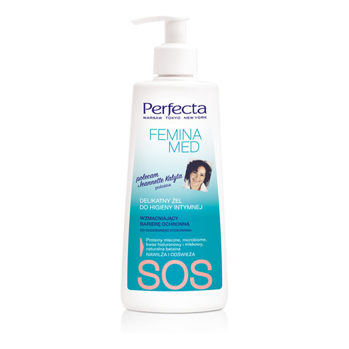 Perfecta Femina Med SOS Delikatny Żel wzmacniający barierę ochronną do higieny intymnej 250ml