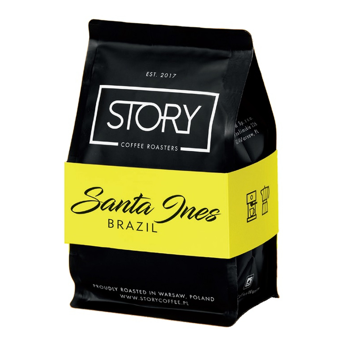 Story Coffee Roasters Brazil Santa Ines kawa palona ziarnista Jabłko & Jagody & Marcepan & Pralina Czekoladowa 250g