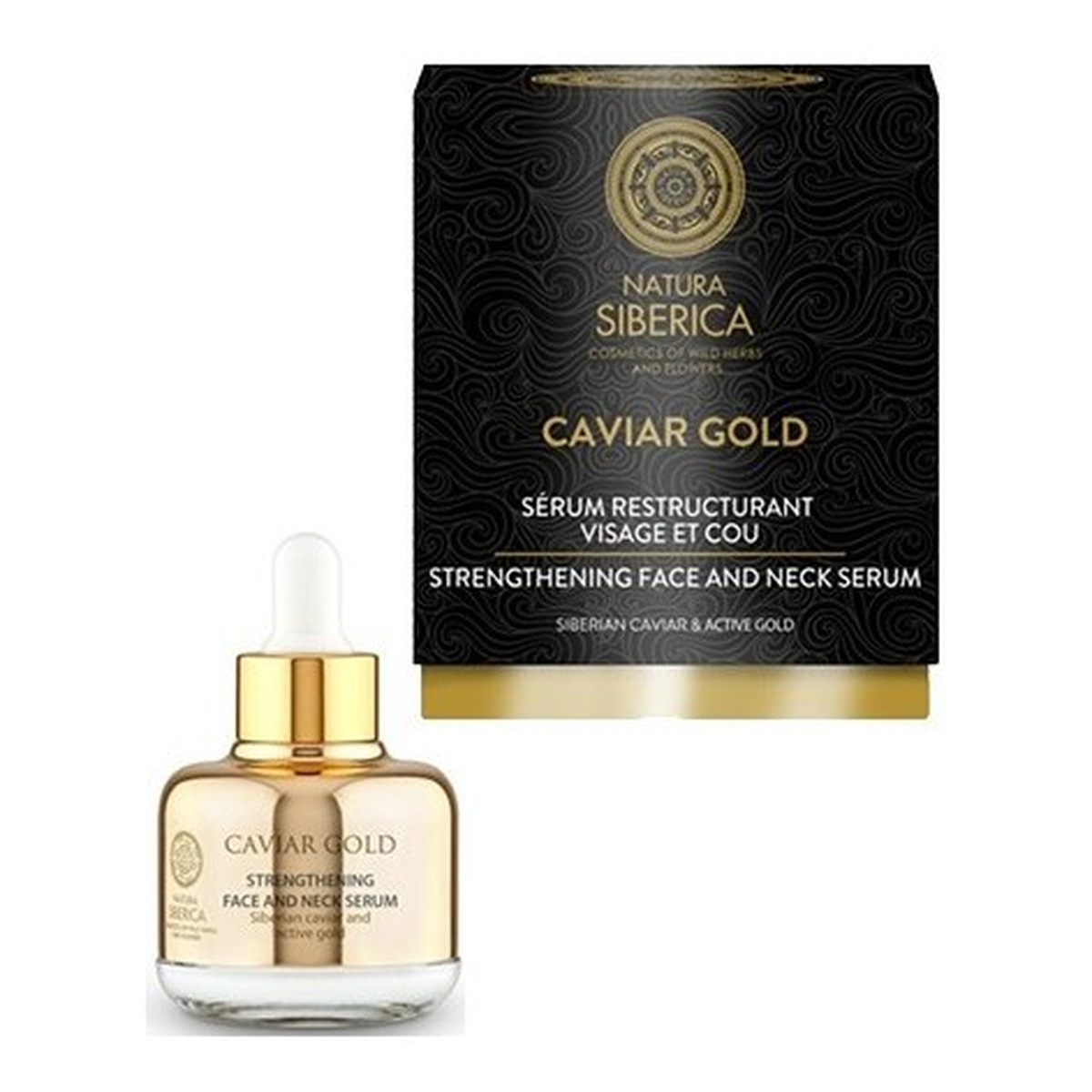 Natura Siberica Caviar Gold wzmacniające serum do twarzy i szyi 30ml