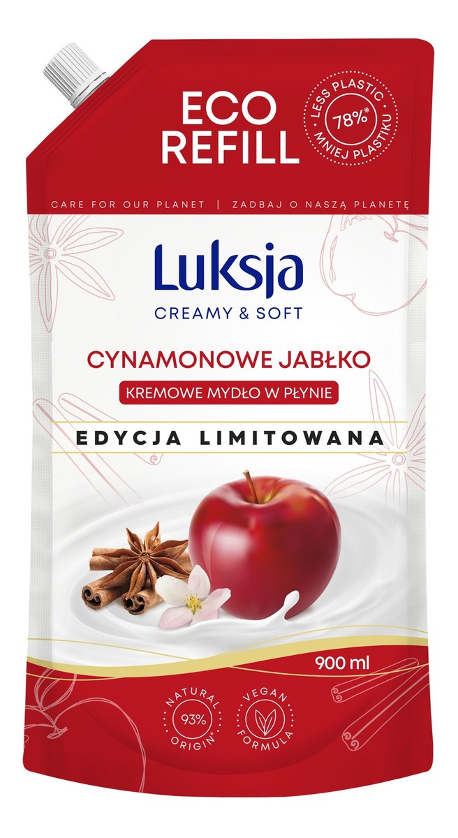 Kremowe mydło w płynie-cynamonowe jabłko (edycja limitowana)-zapas