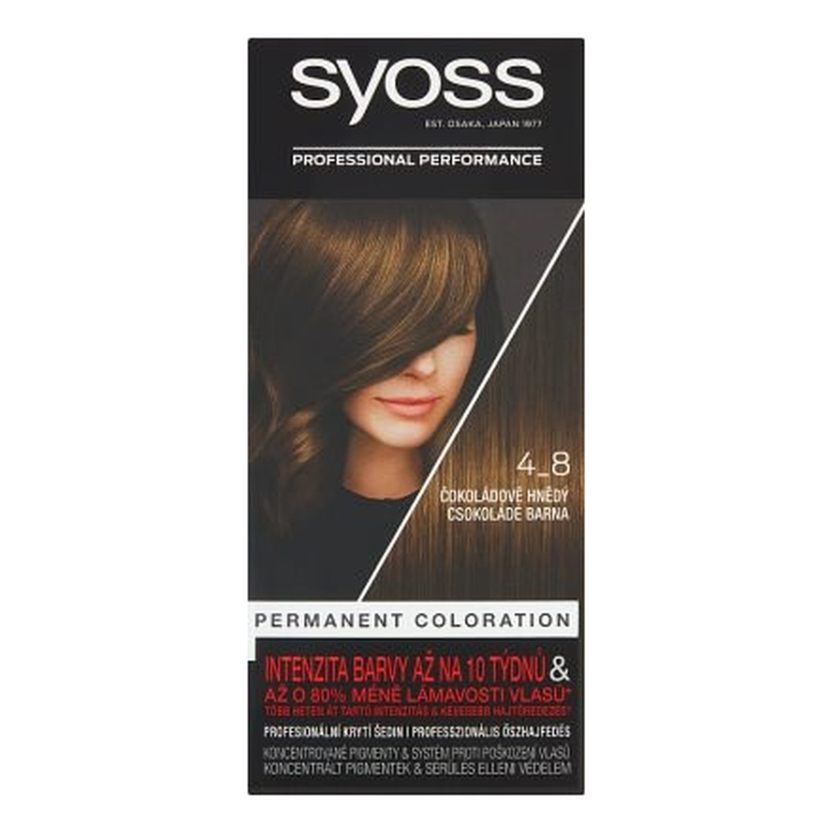 Syoss Professional Performance Farba Do Włosów Czekoladowy Brąz 4-8