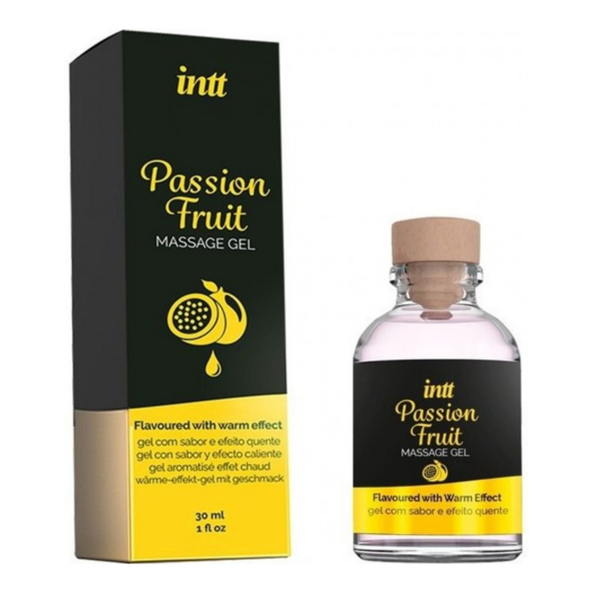 INTT Massage Gel rozgrzewający żel do masażu Passion Fruit 30ml
