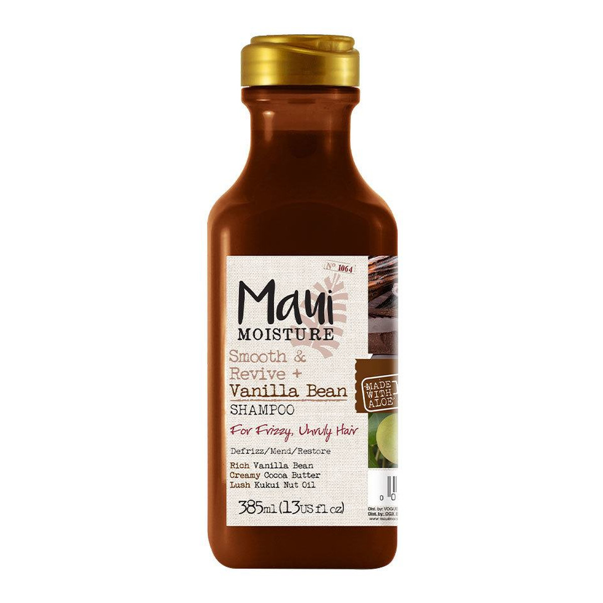 Maui Moisture Smooth & repair + vanilla bean shampoo szampon do włosów niesfornych z ekstraktem z wanilii 385ml