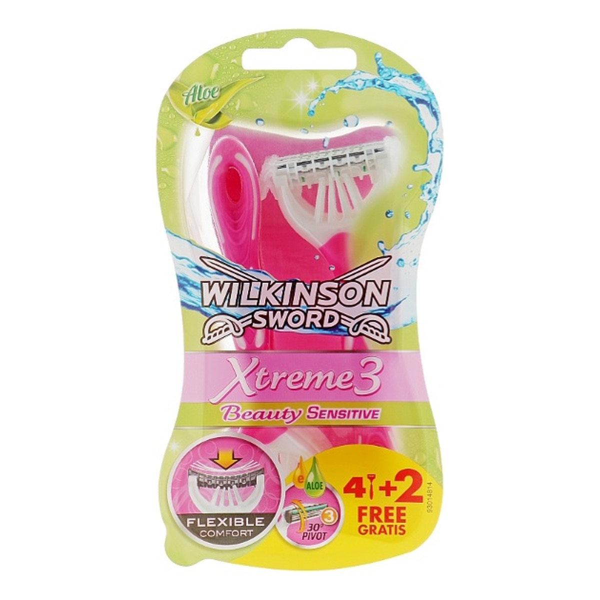 Wilkinson Xtreme3 beauty sensitive jednorazowe maszynki do golenia dla kobiet 6szt