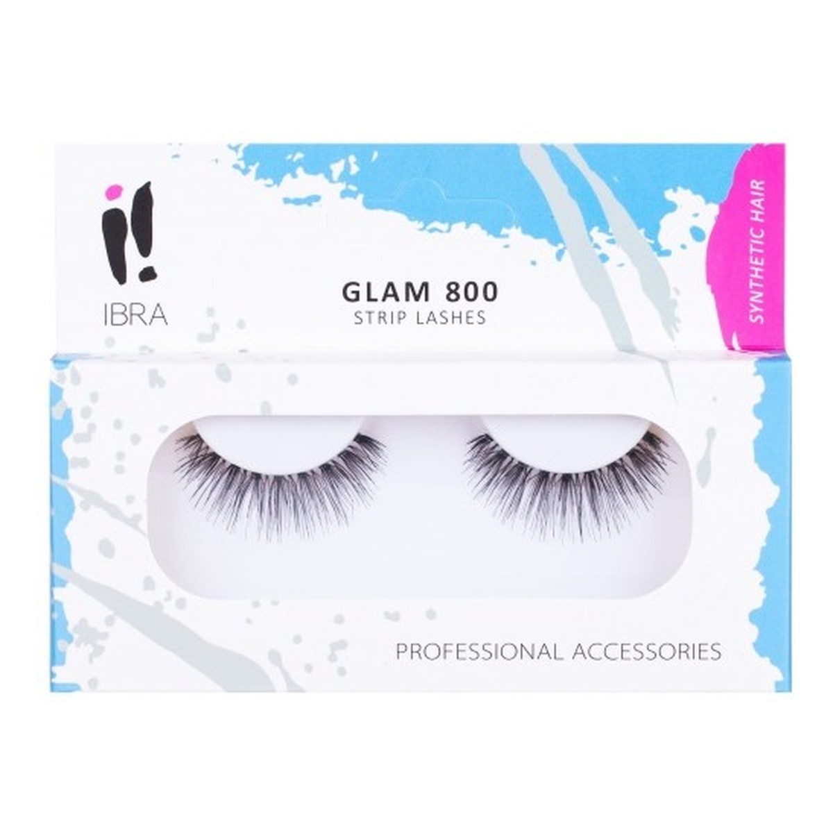 Ibra Para sztucznych rzęs na pasku Glam 800 Black