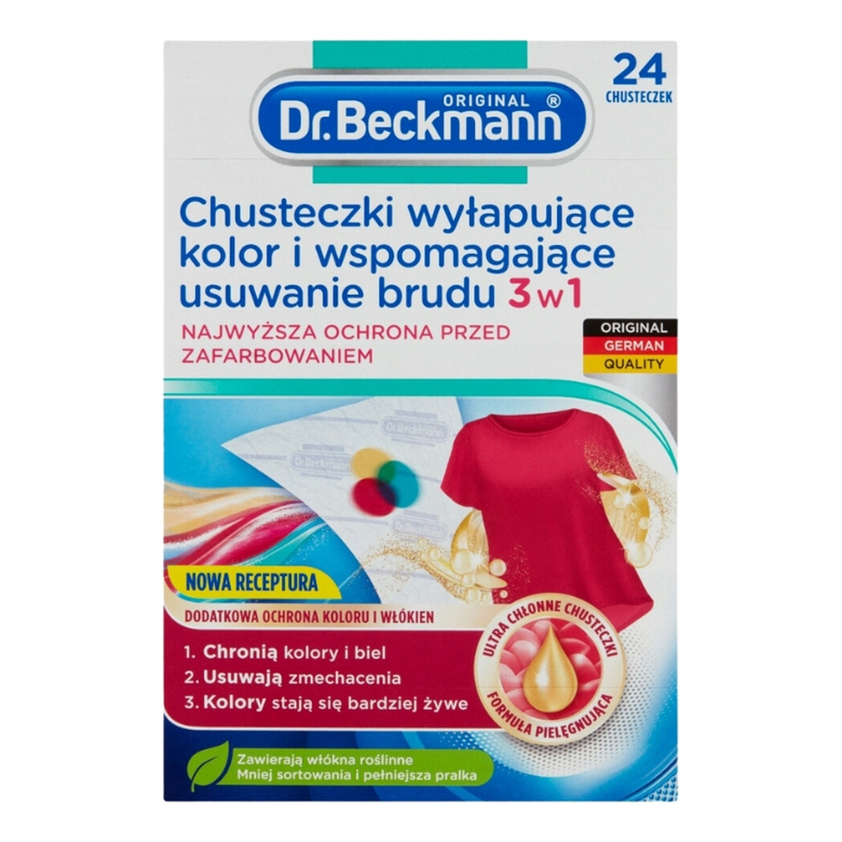 Dr. Beckmann Chusteczki wyłapujące Kolor i brud 12szt.