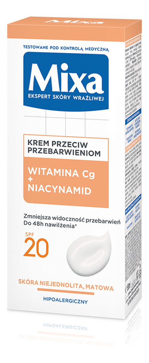Krem do twarzy przeciw przebarwieniom witamina c + niacynamid 50ml