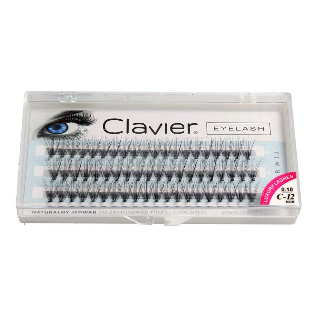 Clavier Eyelash kępki rzęs 12mm