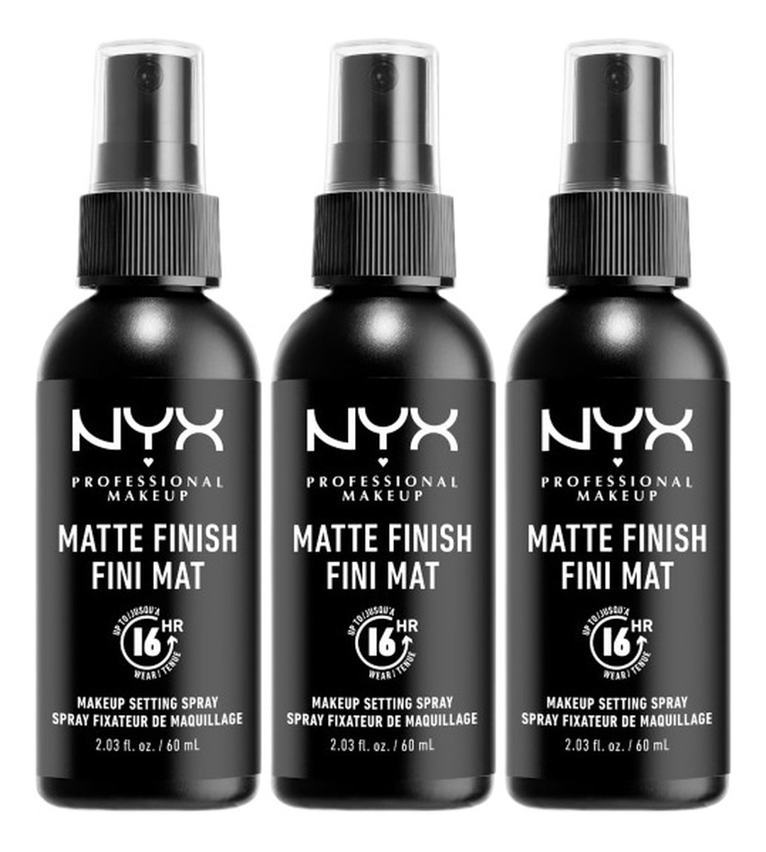 Zestaw utrwalaczy do makijażu 3x60ml