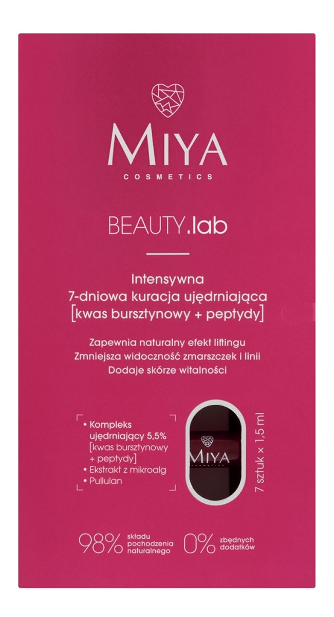 Beauty.lab intensywna 7-dniowa kuracja ujędrniająca &lsqb;kwas bursztynowy + peptydy&rsqb; 7x1.