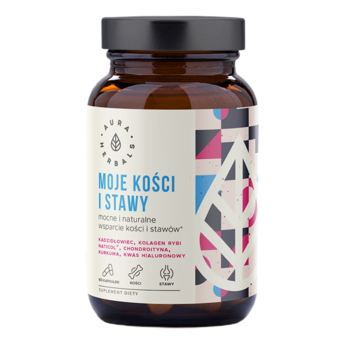 Aura Herbals Moje kości i stawy mocne i naturalne wsparcie kości i stawów suplement diety 60 kapsułek