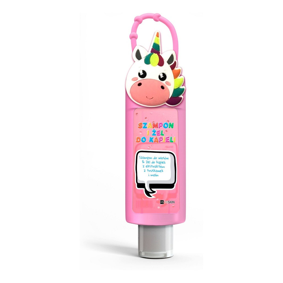 Hiskin Kids szampon i żel do kąpieli truskawka i malina 100ml