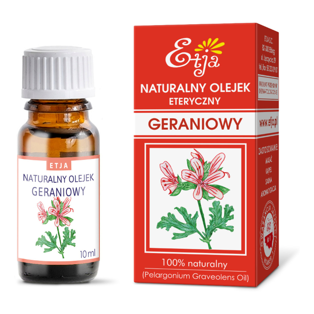 Etja Olejek eteryczny geraniowy 10ml