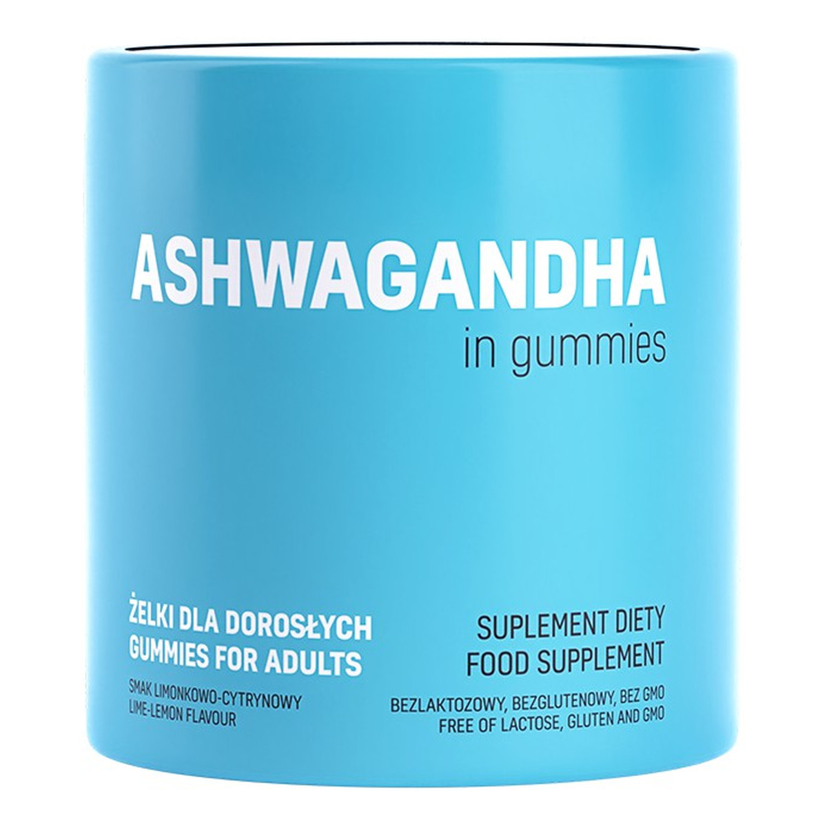 Noble Health Ashwagandha w Żelkach dla dorosłych smak limonkowo-cytrynowy 60szt