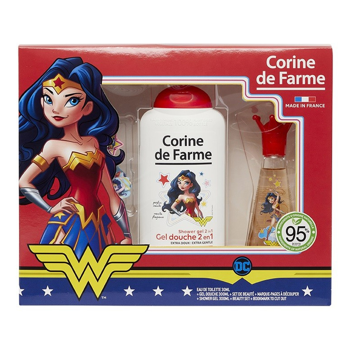 Corine De Farme Disney Zestaw prezentowy dla dziewczynek Wonder Woman