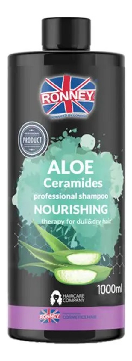 Aloe ceramides professional shampoo nourishing nawilżający szampon do włosów suchych i matowych