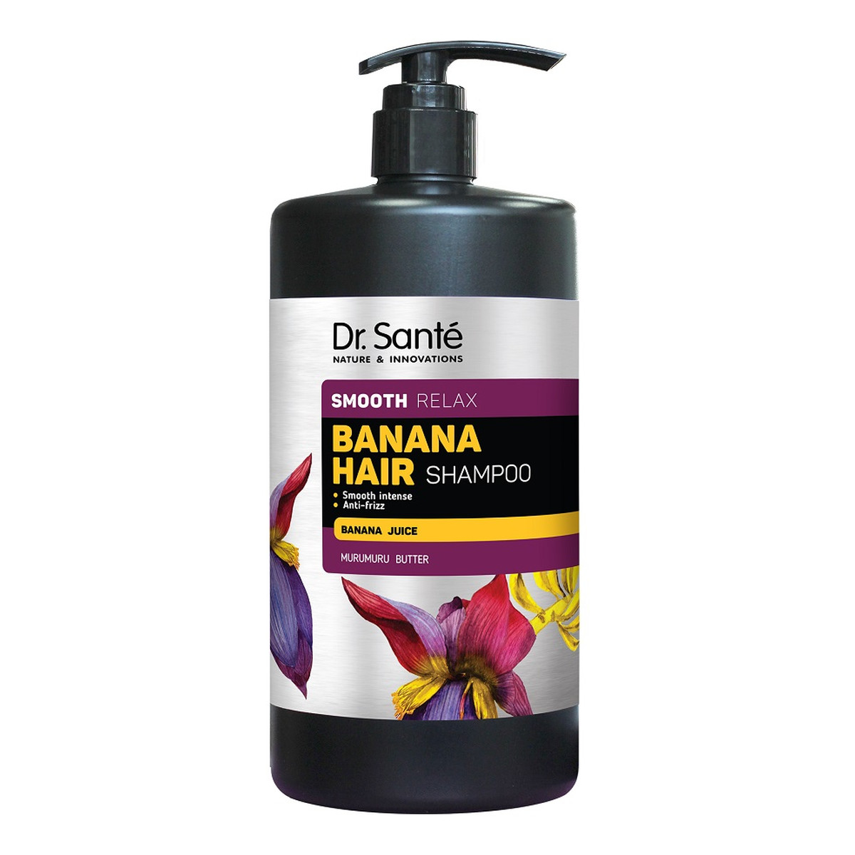 Dr. Sante Banana hair shampoo wygładzający szampon do włosów z sokiem bananowym 1000ml