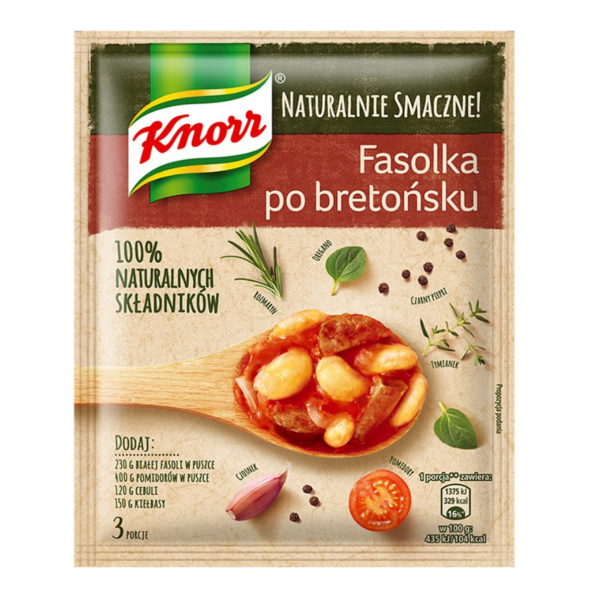 Knorr Naturalnie Smaczne fasolka po bretońsku 43g
