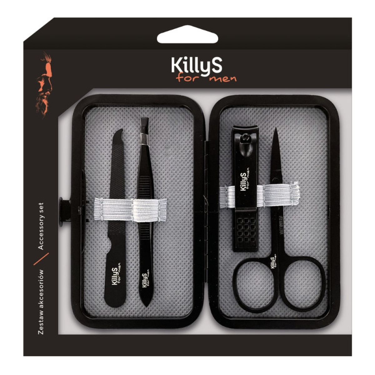 KillyS For Men Zestaw akcesoriów do paznokci 4szt