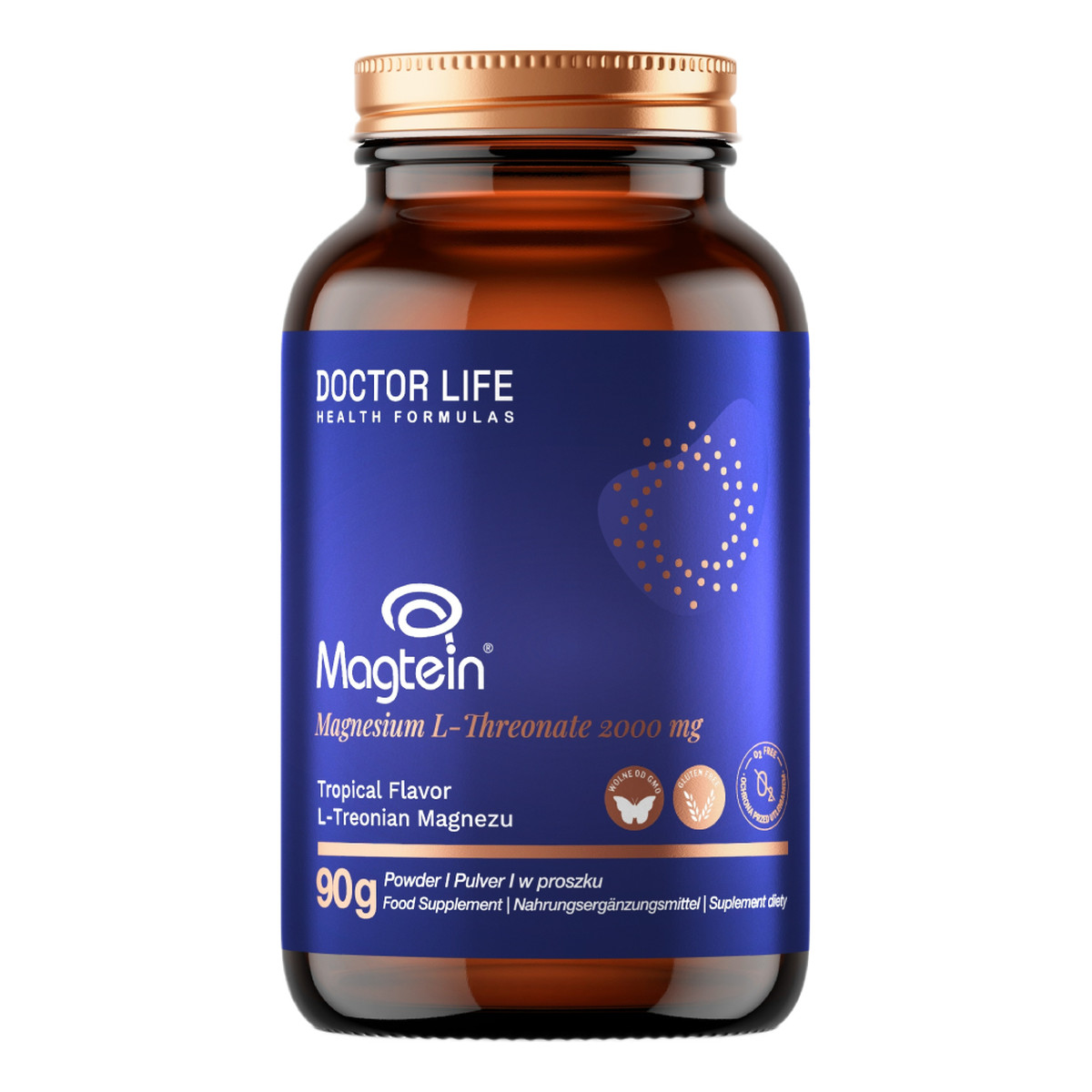 Doctor Life Magtein L-Treonian Magnezu 2000mg suplement diety w proszku 90g
