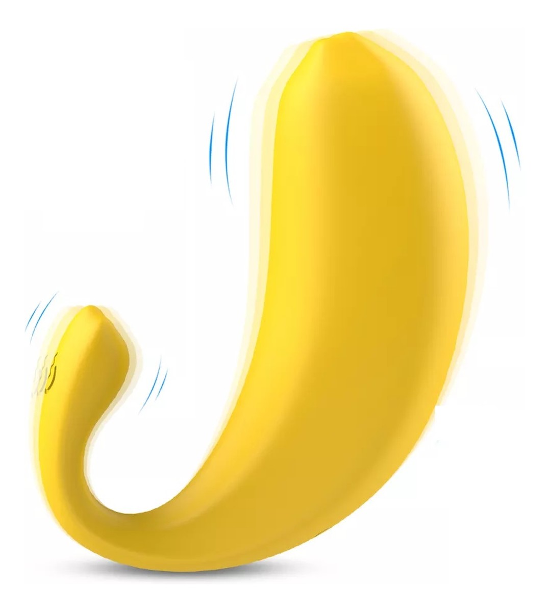Banana-rtc wibrator typu jajko zdalnie sterowany z 9 trybami wibracji yellow