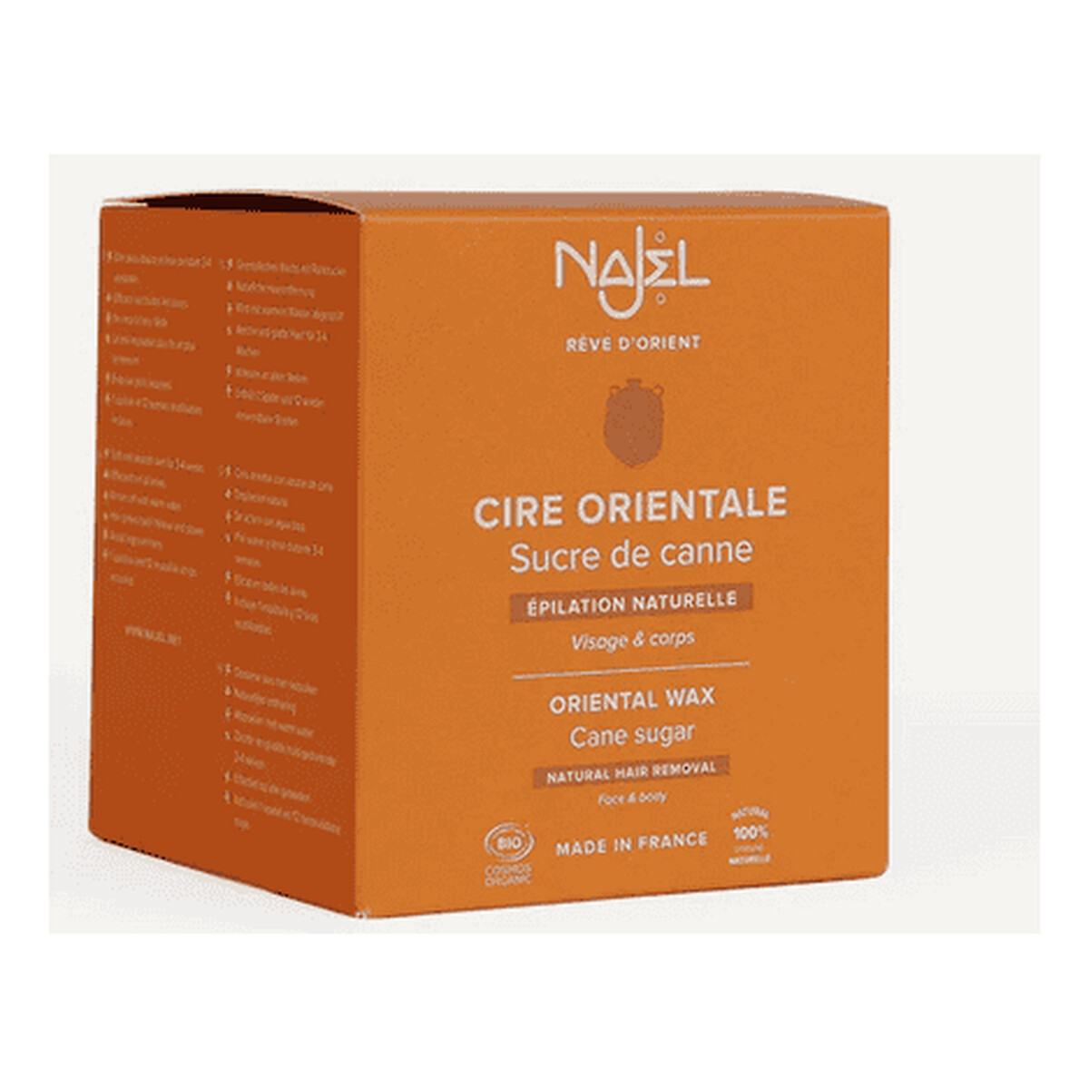 Najel Organiczny Wosk Cukrowy Pasta Cukrowa do Depilacji 250ml