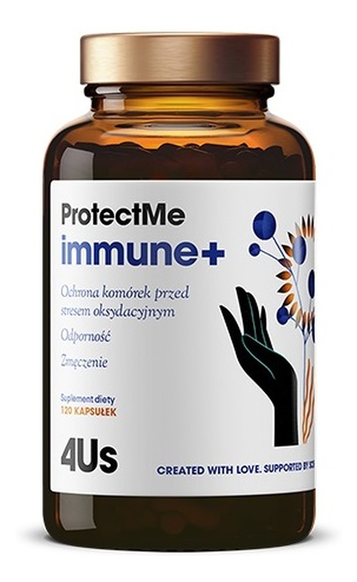 4us protectme immune+ wsparcie prawidłowego funkcjonowania układu odpornościowego suplement diety 120 kapsułek