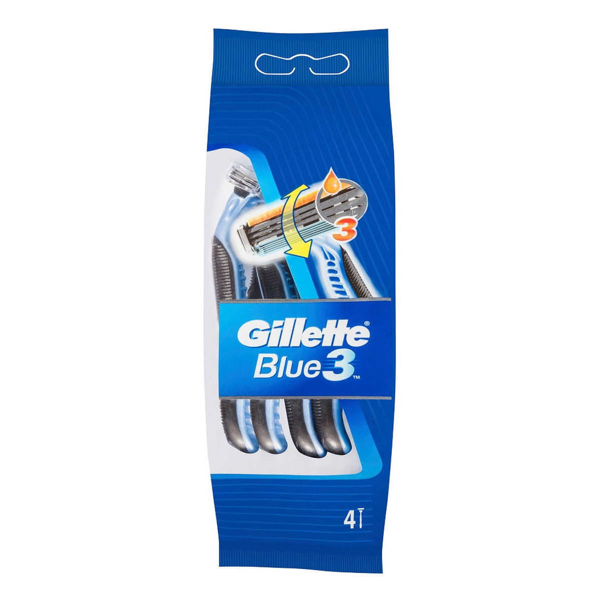 Gillette Blue 3 jednorazowe maszynki do golenia dla mężczyzn 4szt