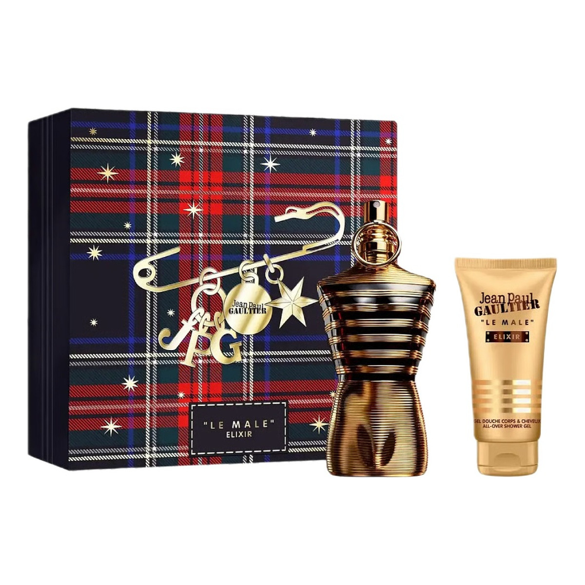 Jean Paul Gaultier Le Male Elixir zestaw perfumy spray 125ml + żel pod prysznic 75ml