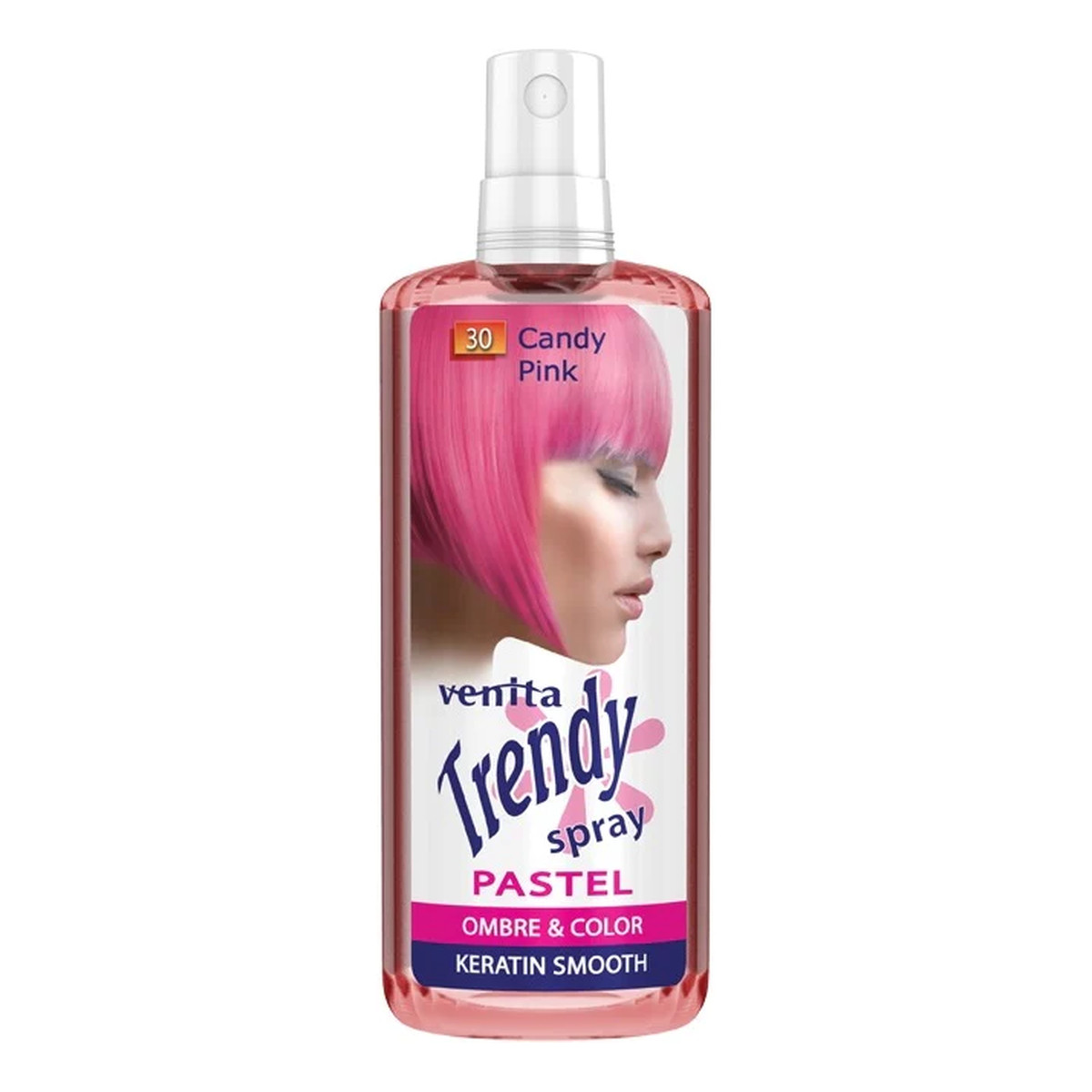 Venita TRENDY PASTEL Spray koloryzujący do włosów Candy Pink (30) 200ml