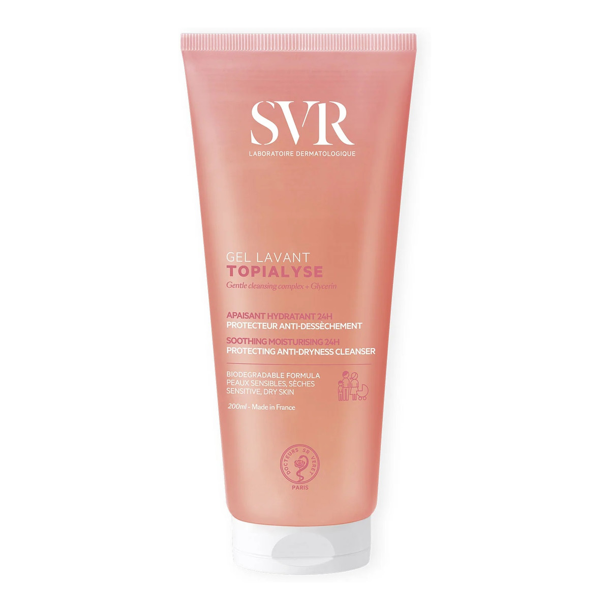 SVR Topialyse Gel Lavant kojąco-nawilżający Żel do mycia 200ml